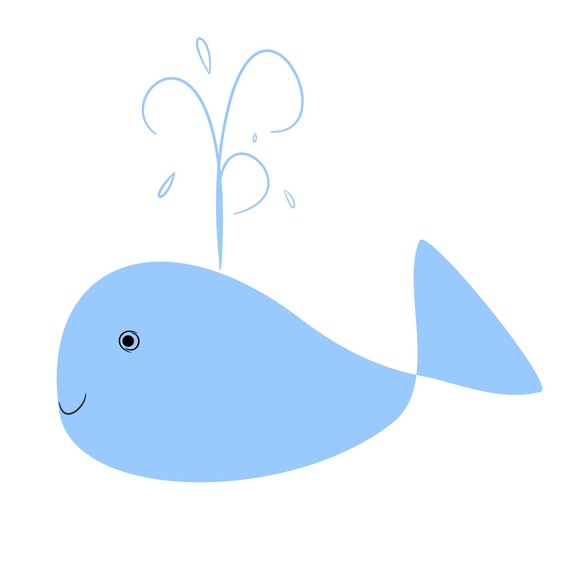 Маленький кит рисунок
