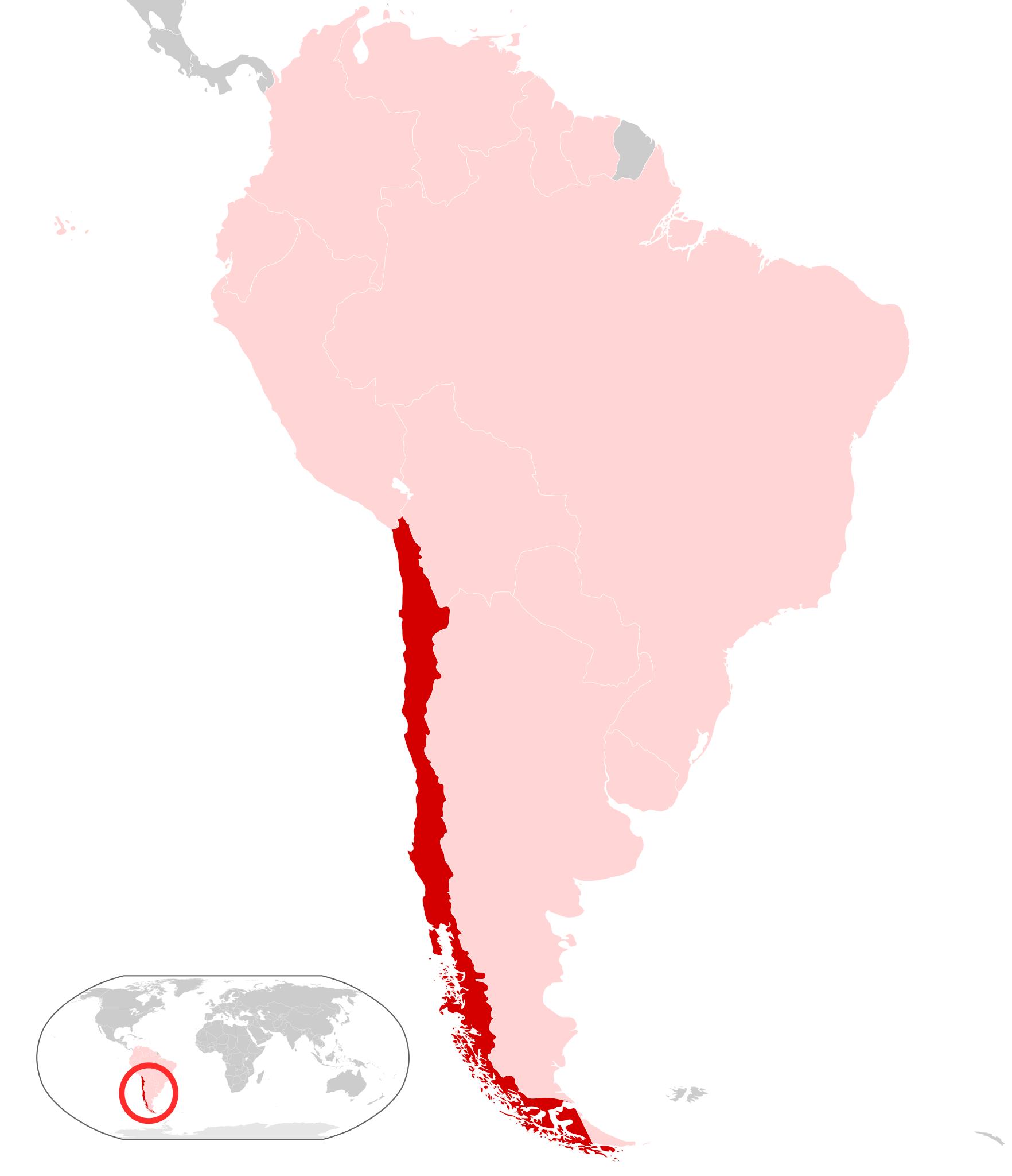 чили на карте южной америки