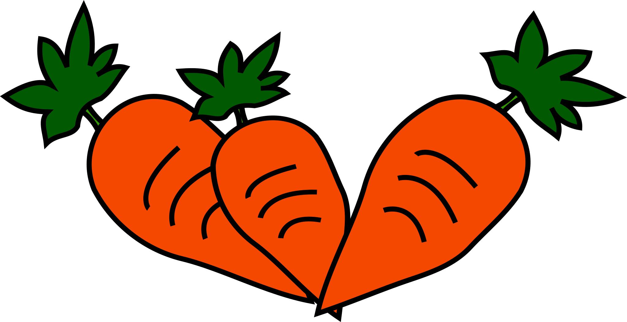 Морковка сердечко