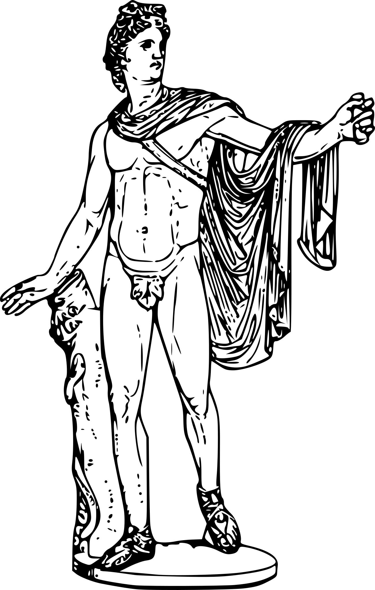 Греческий Бог статуя Аполлон