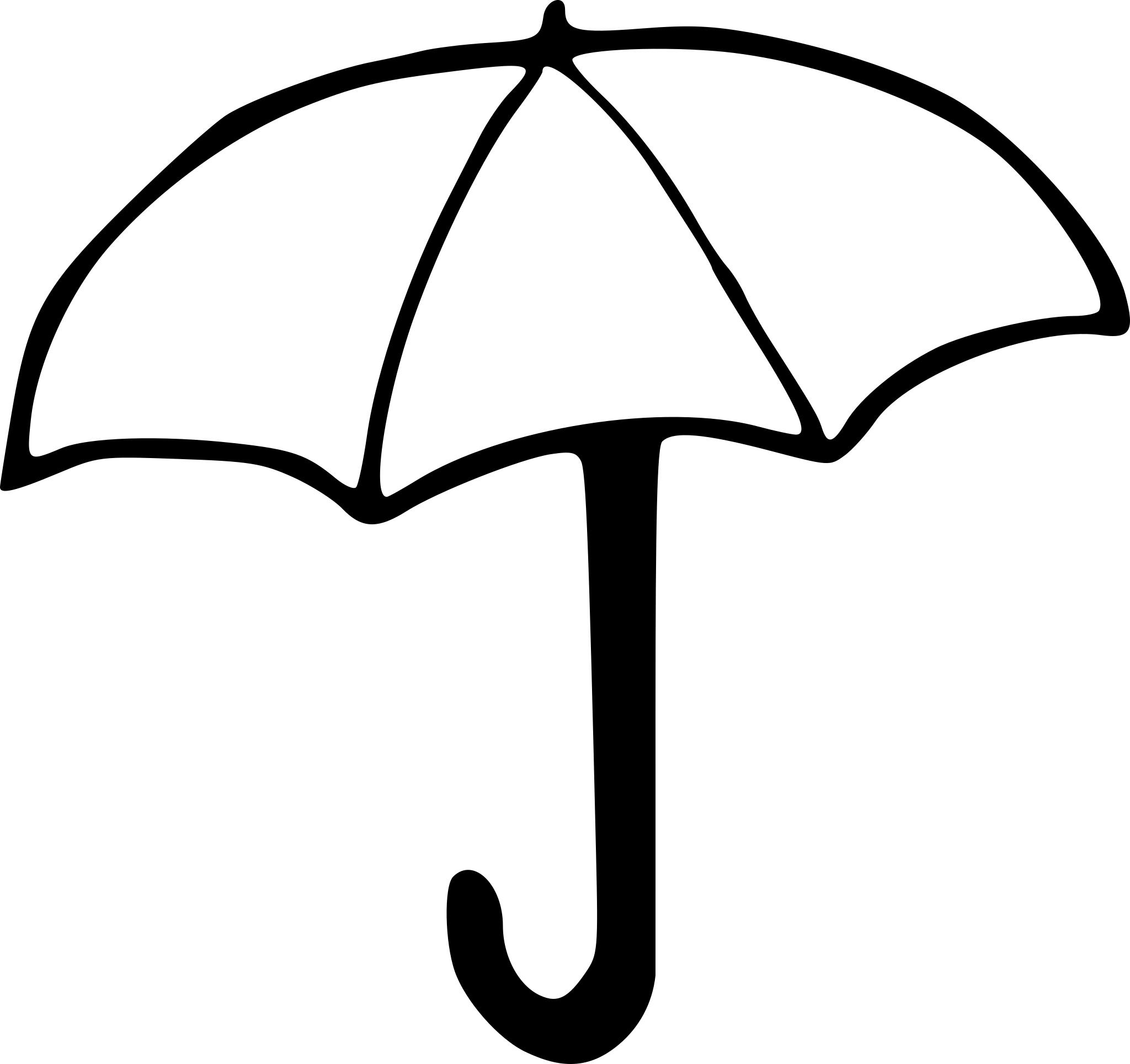 Зонтик рисунок