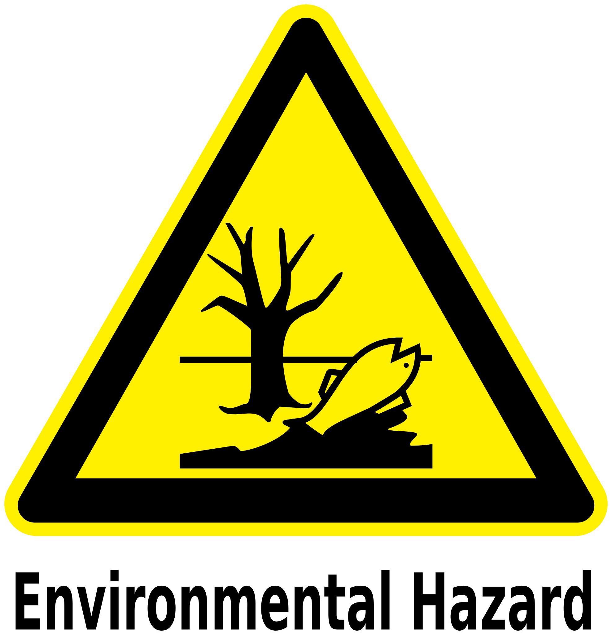Табличка опасно для окружающей среды