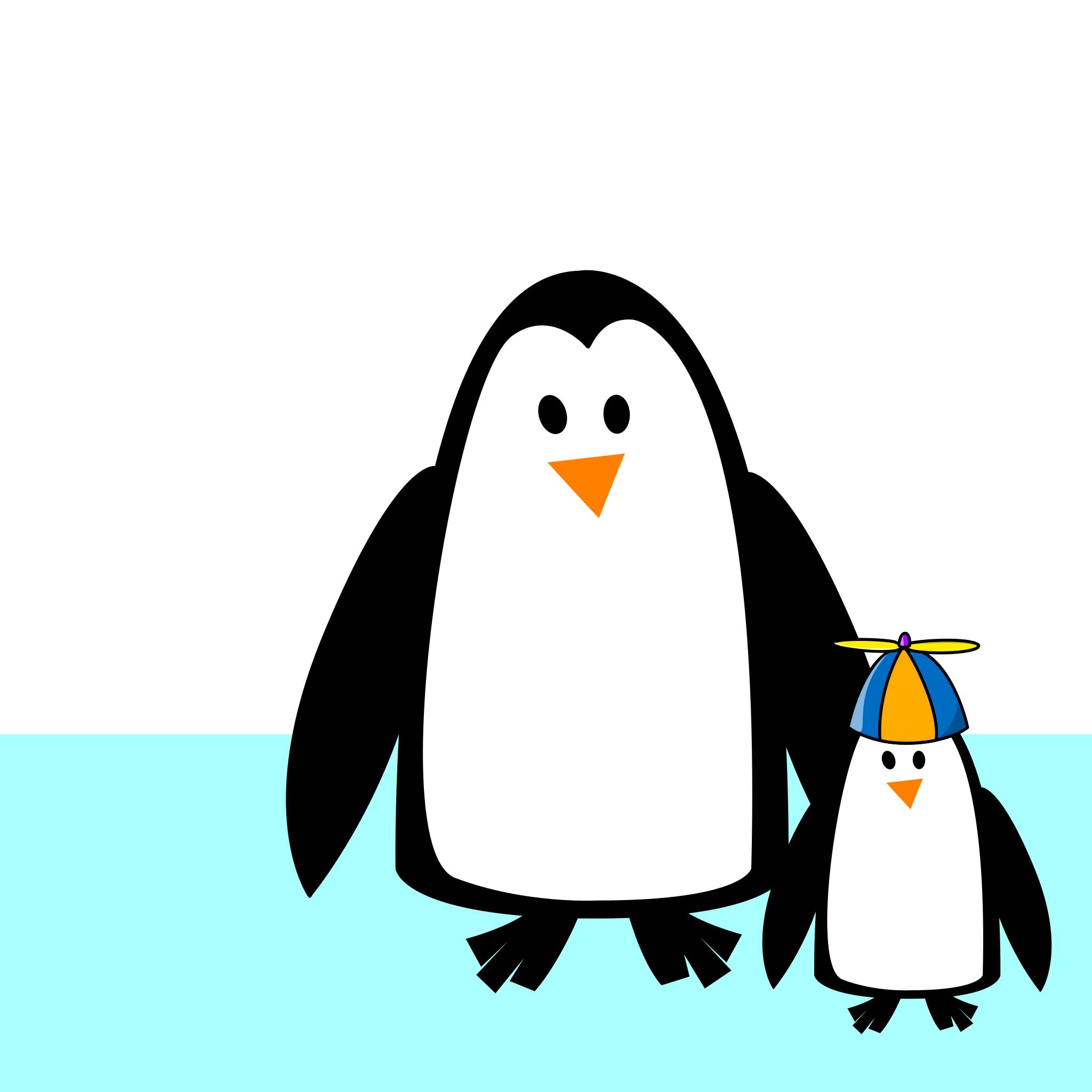 Пингвин мультяшный
