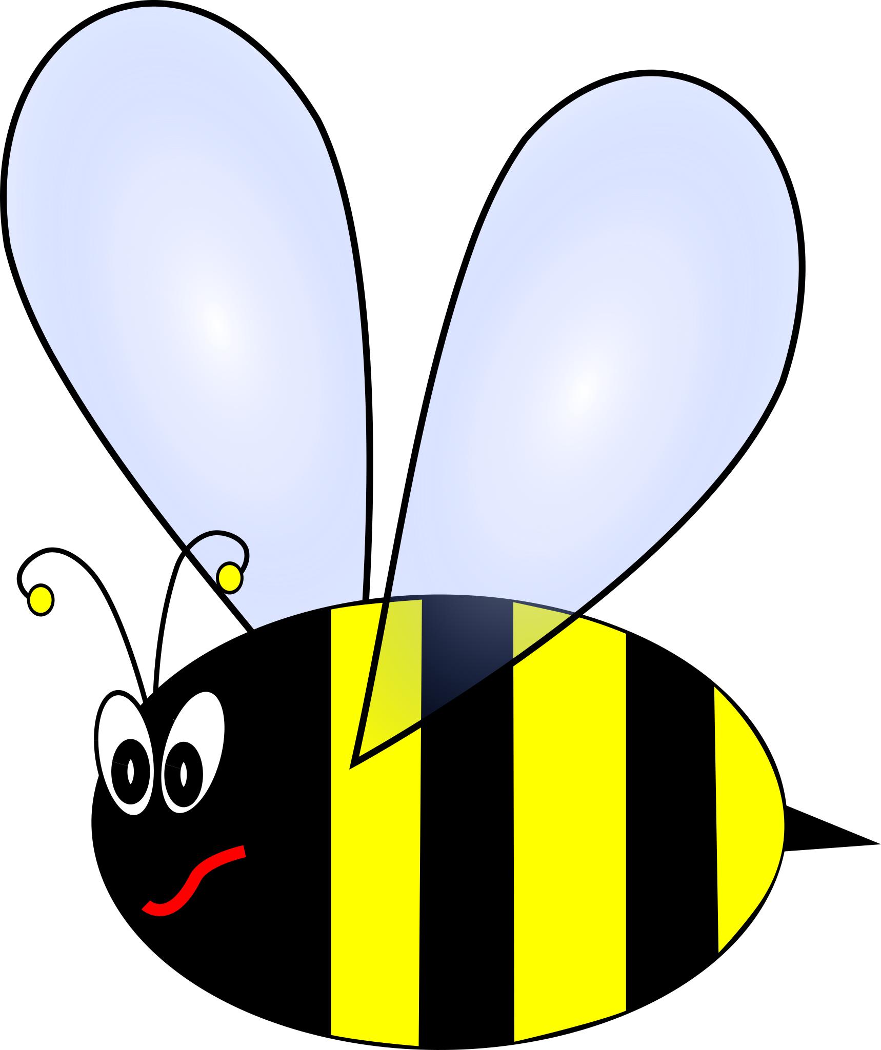 Free Images - angry bee cartoon svg