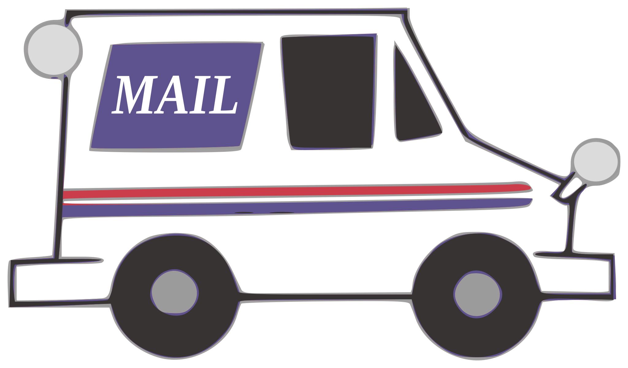 Free Images - mail truck color svg.