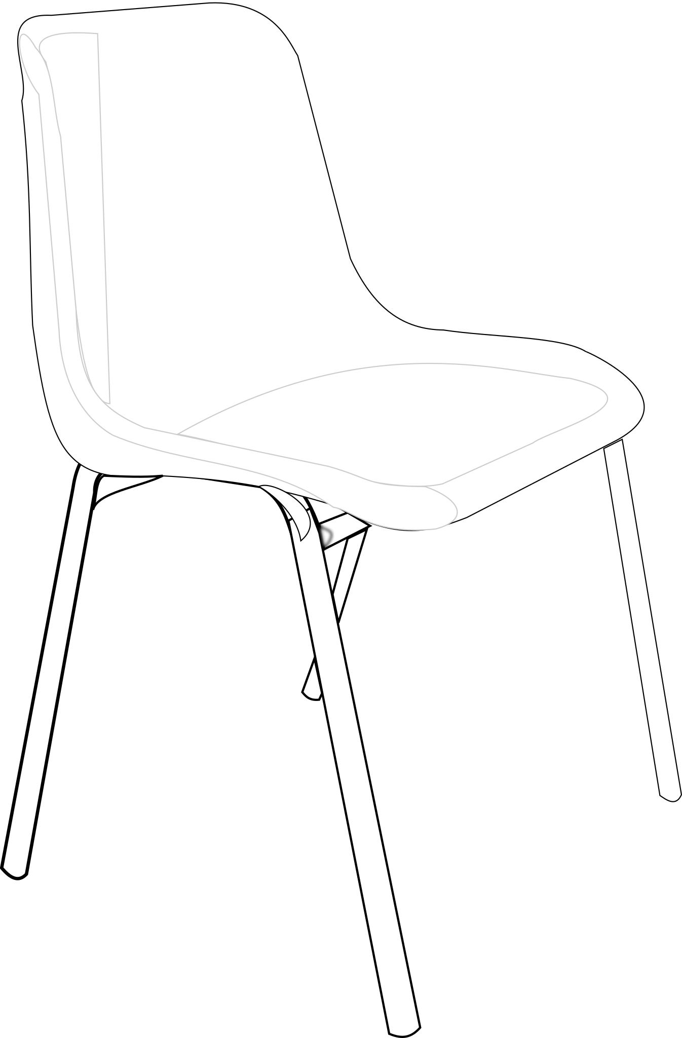 стул рисунок на белом фоне