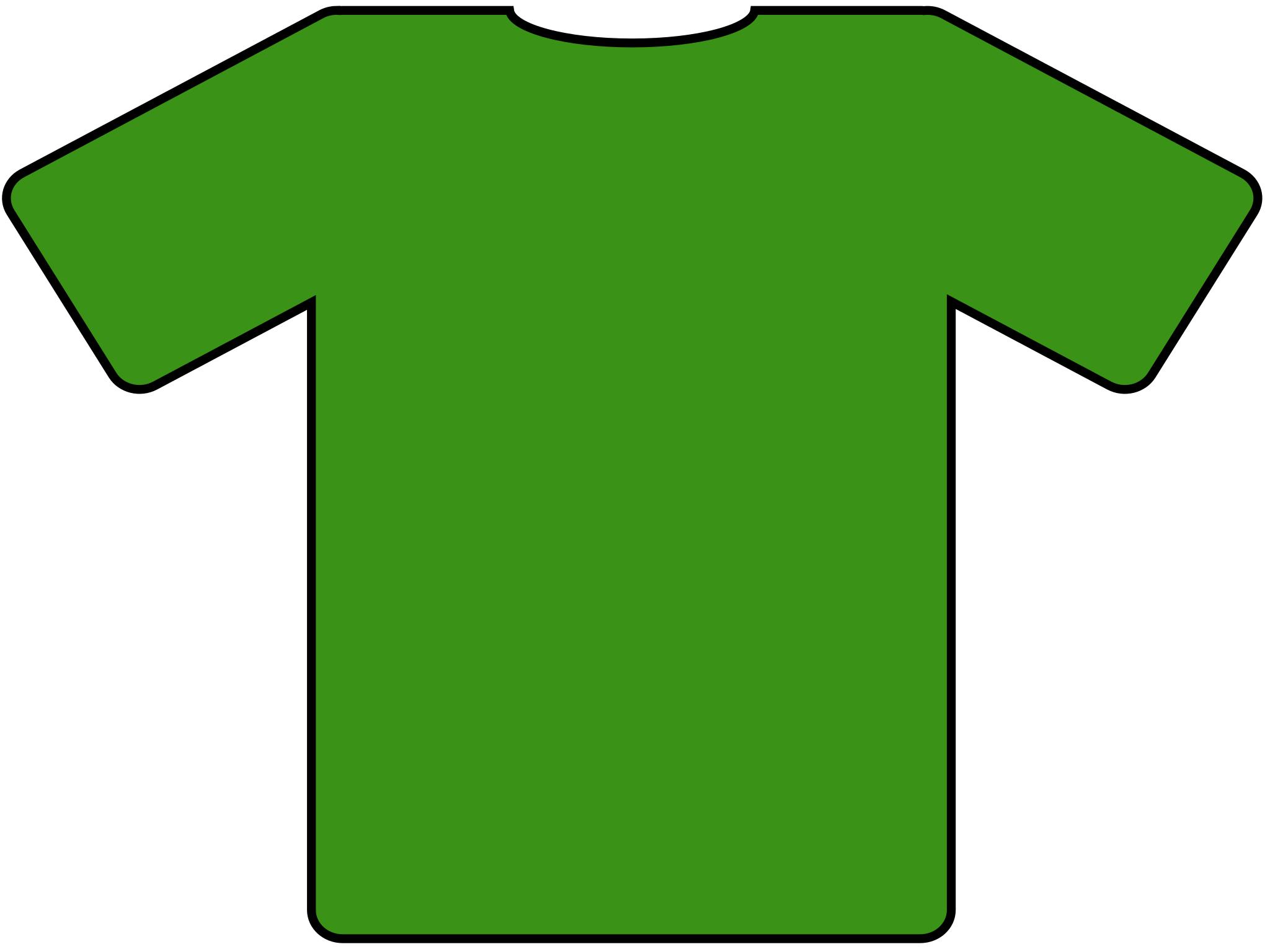 Зеленая футболка макет