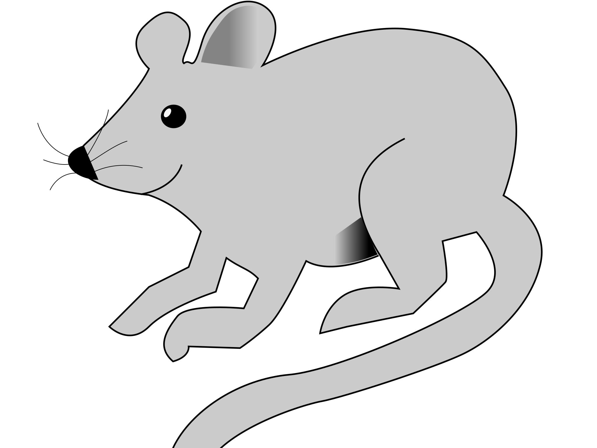 Мышь трафарет для вырезания