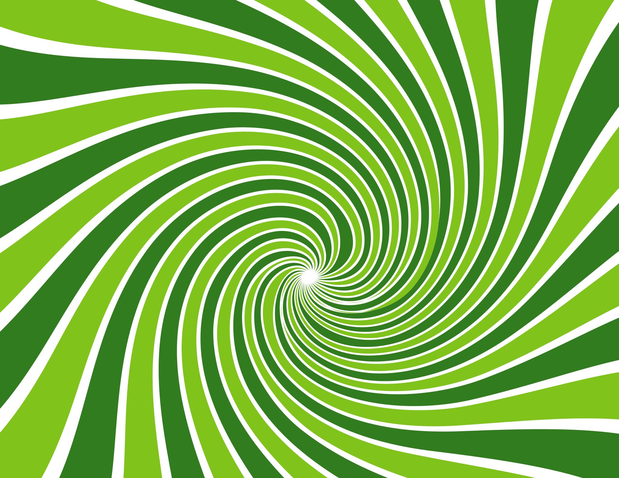 Зеленый фон с волнистыми линиями