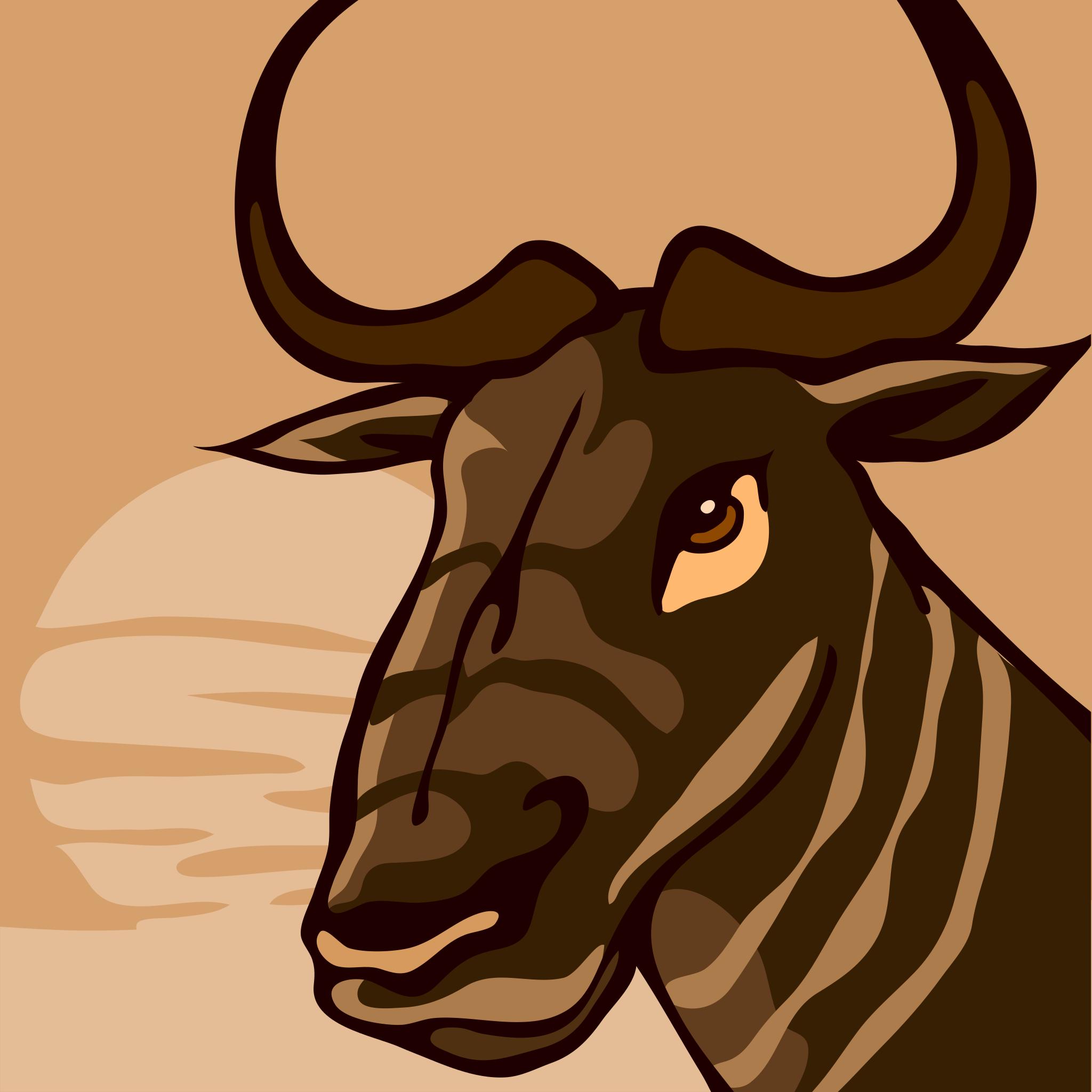 Маска антилопы гну
