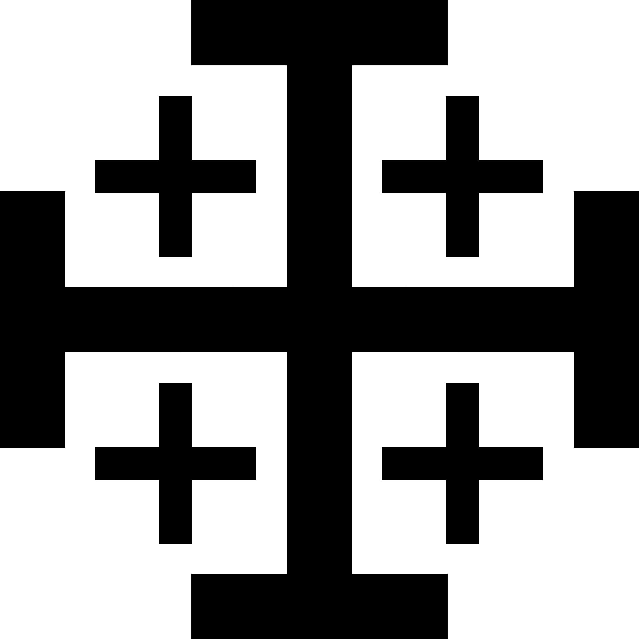 Геральдический Иерусалимский крест