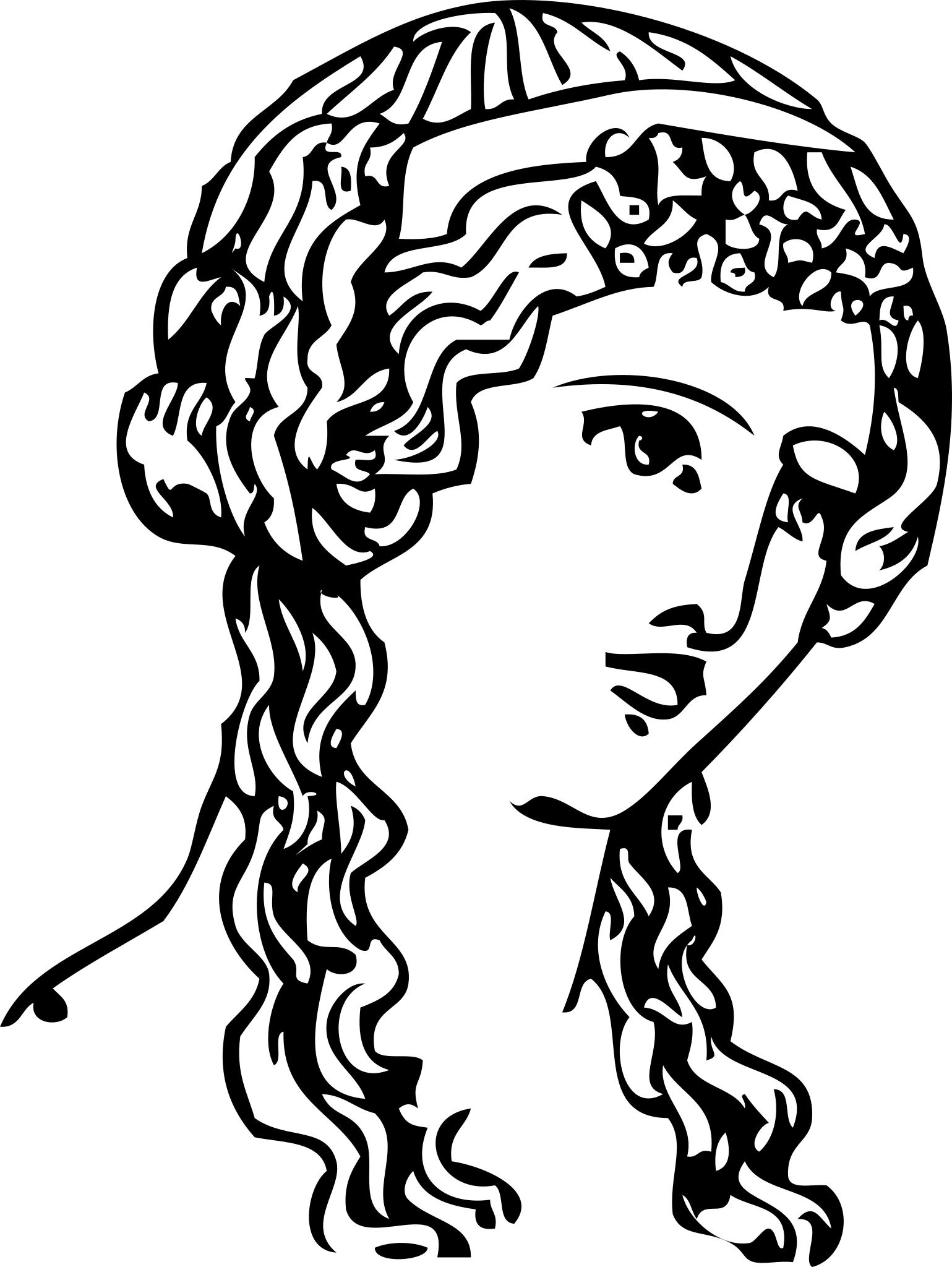Прическа лампадион древняя Греция