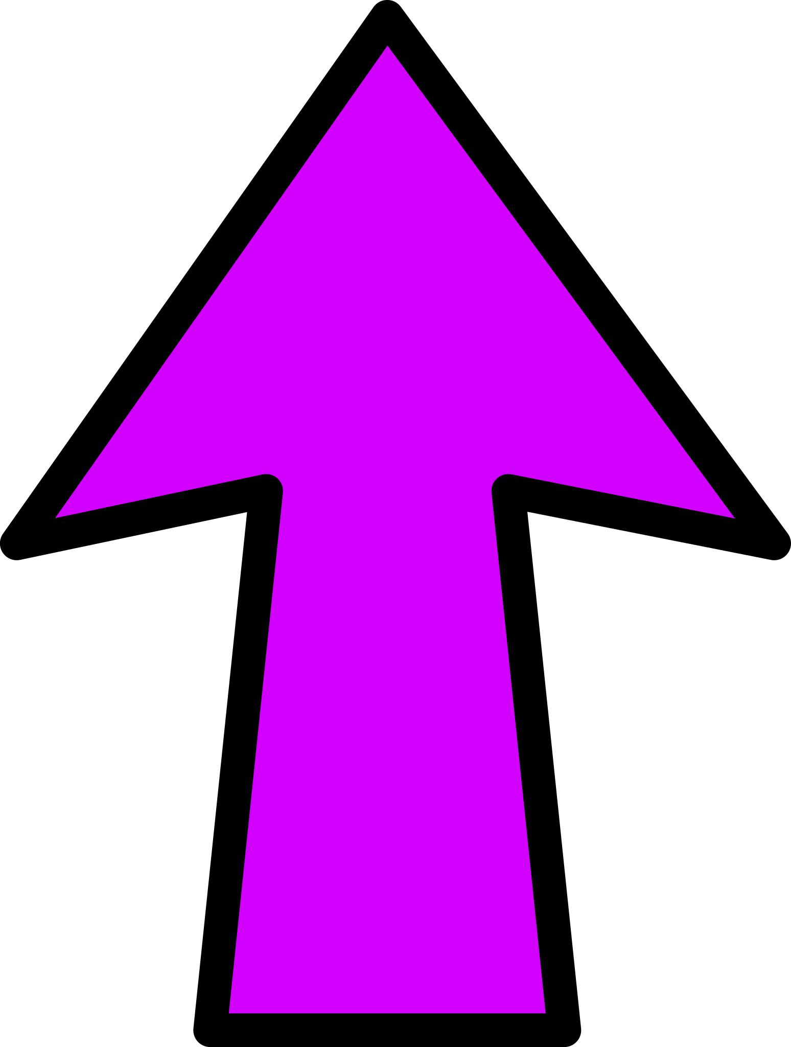 Free Images - arrow outline purple up.