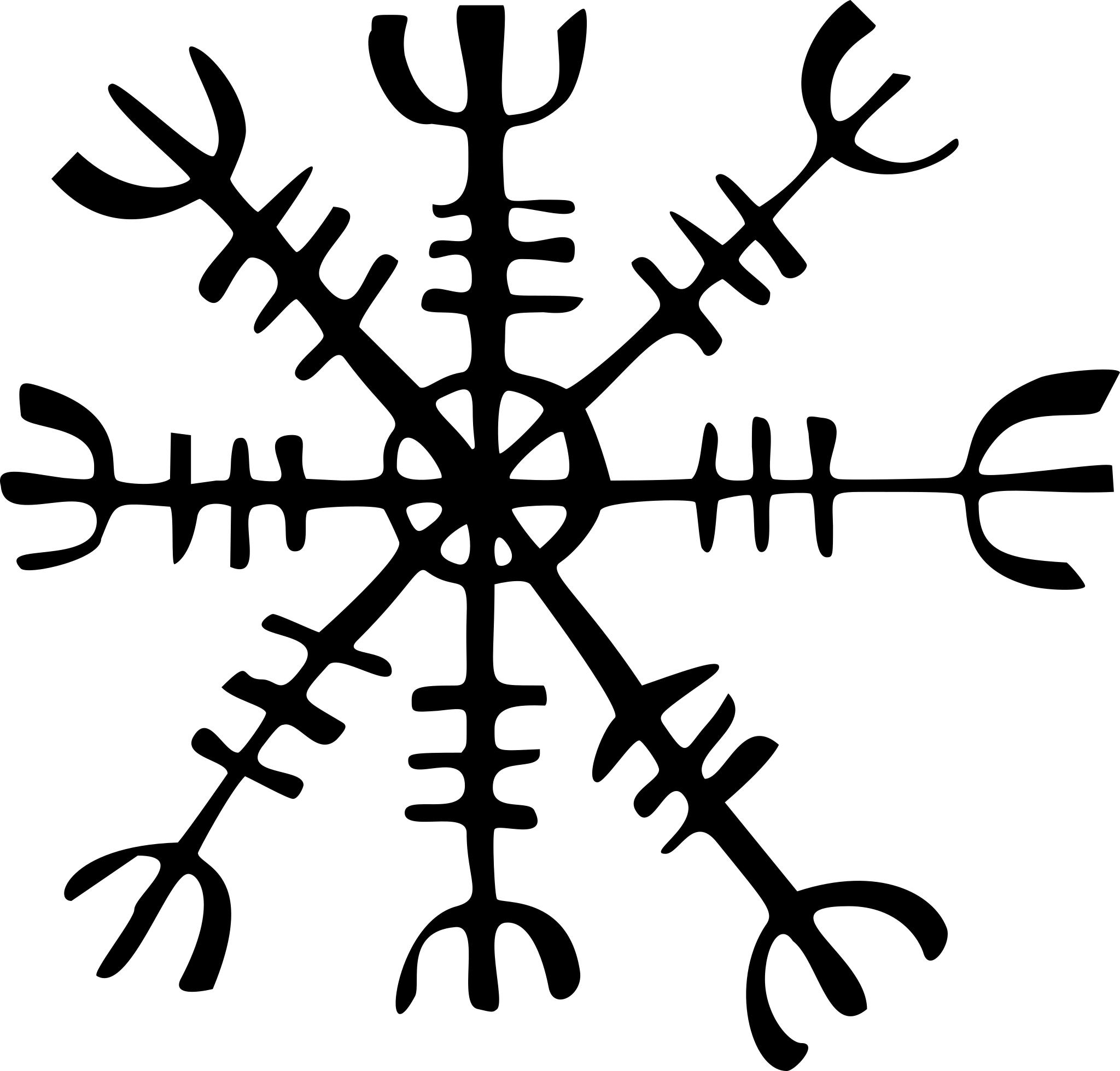 Скандинавский символ Агисхьяльм