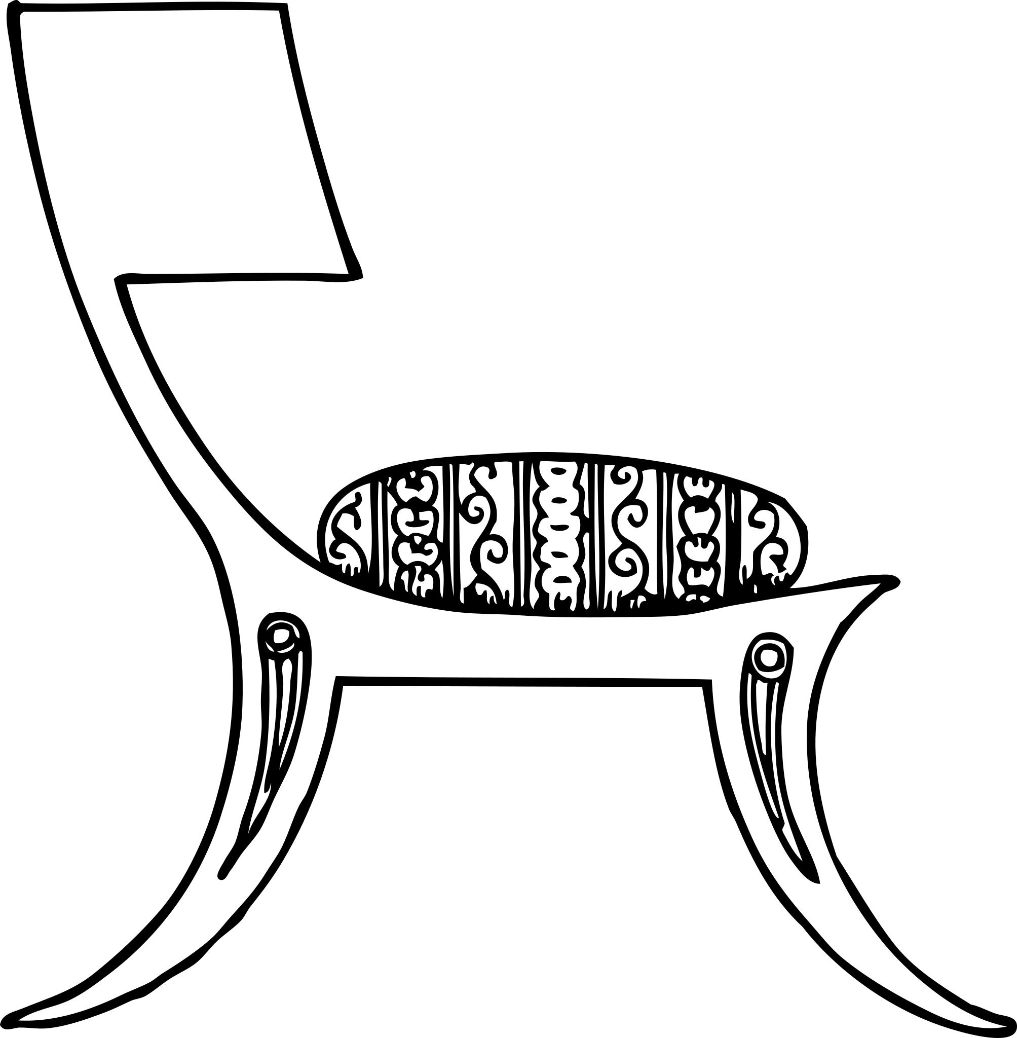 Кресло в греческом стиле
