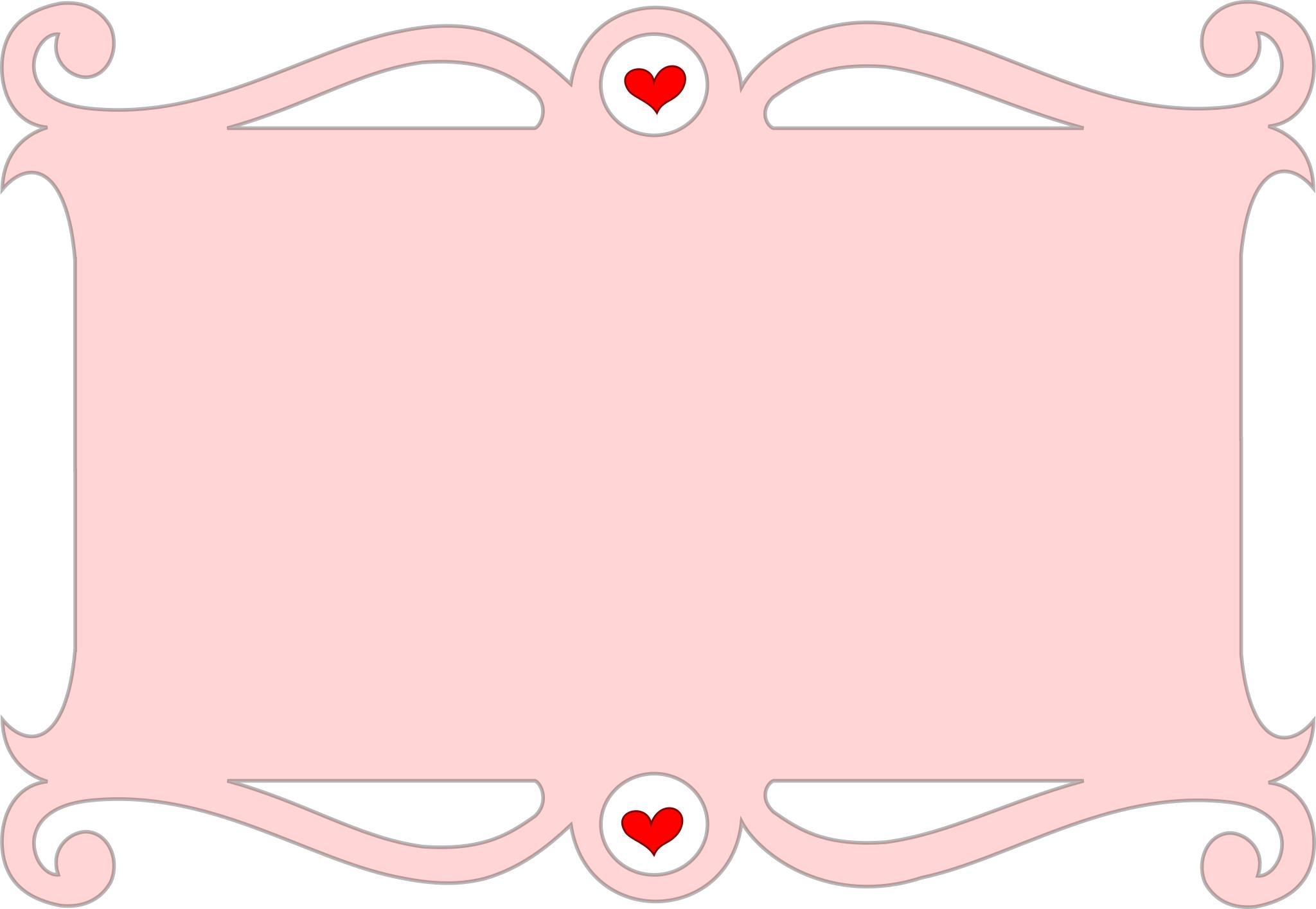 Розовая рамка для надписи