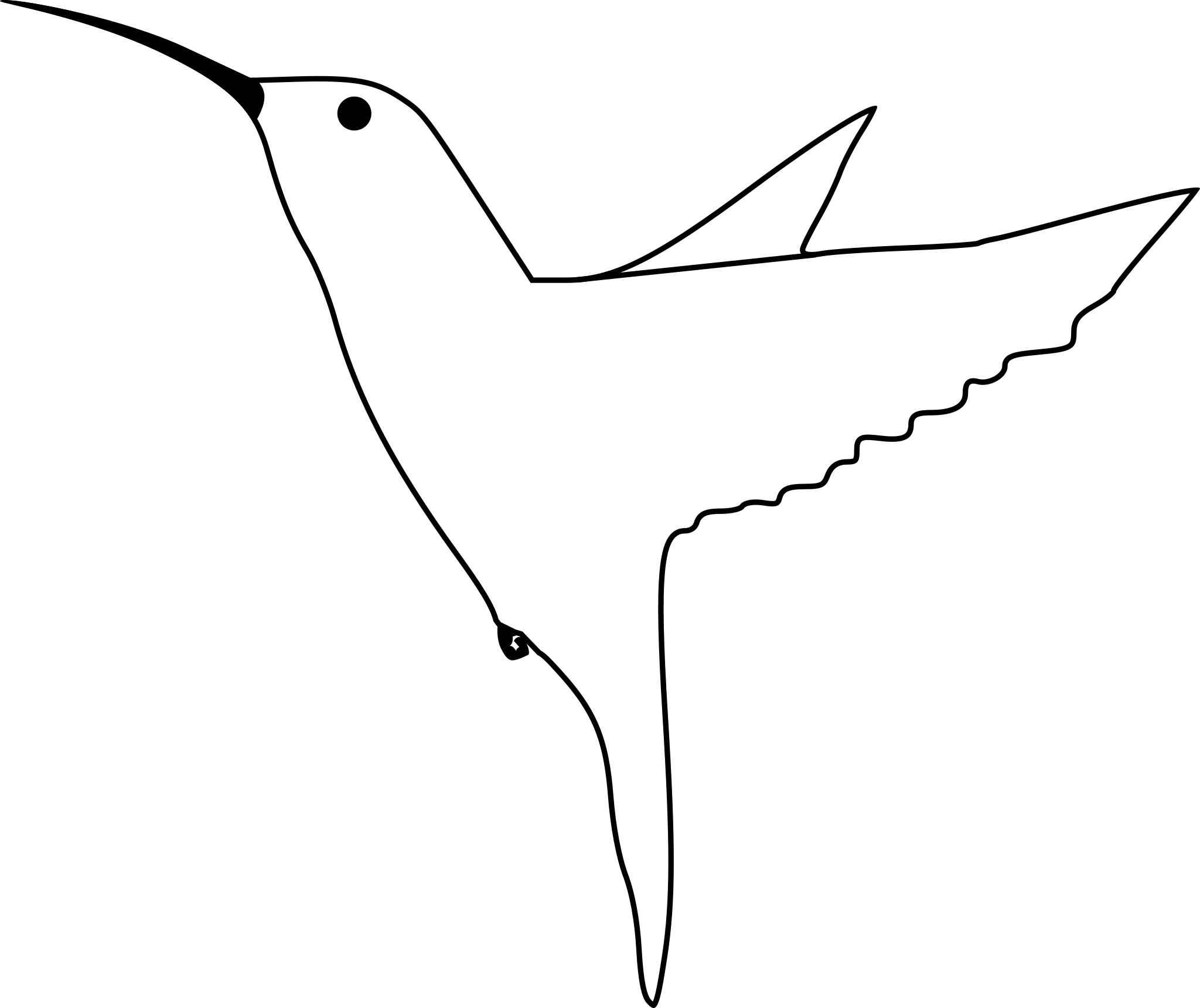 Шаблон птицы для рисования