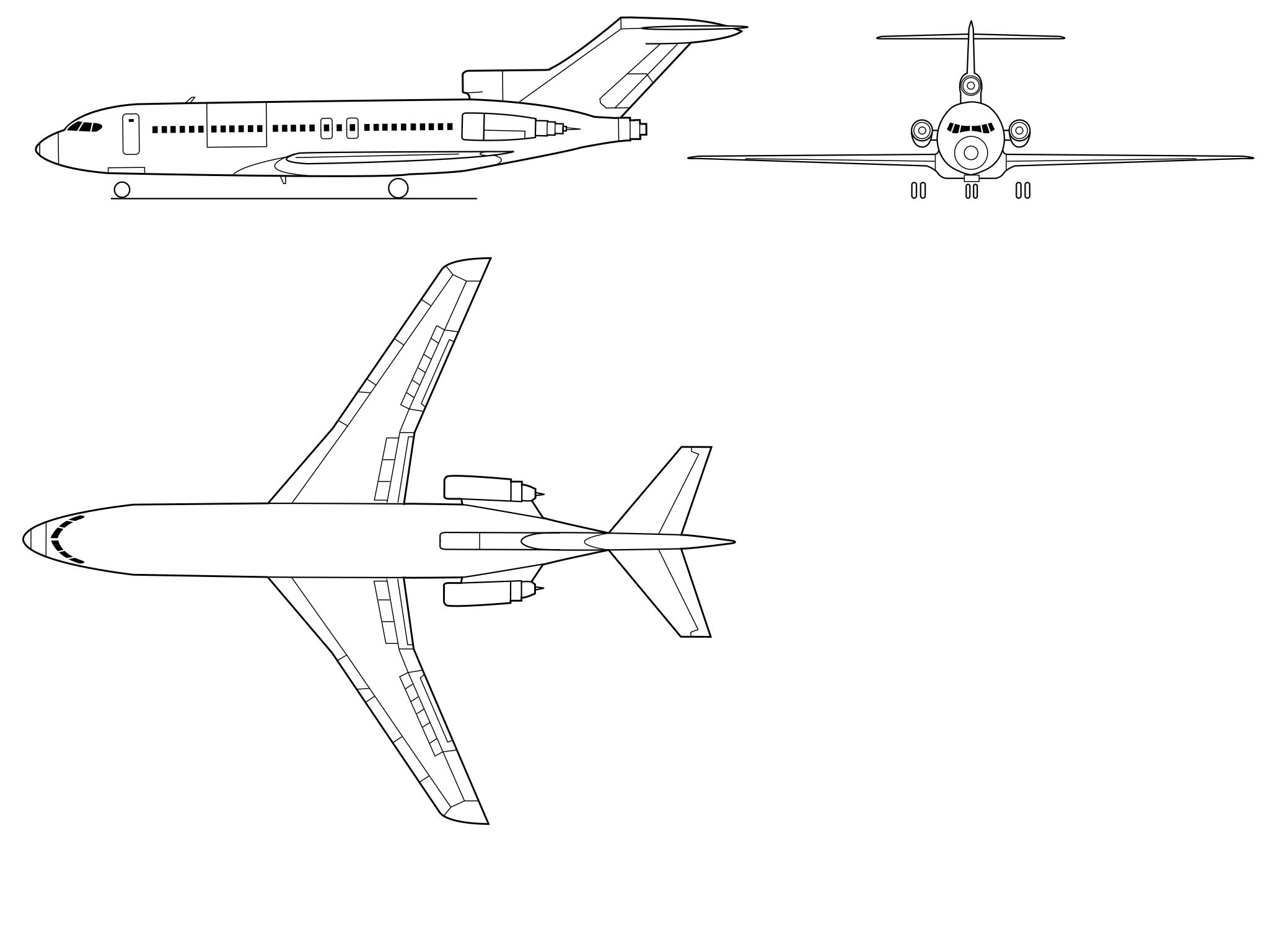 Чертежи Боинг 727
