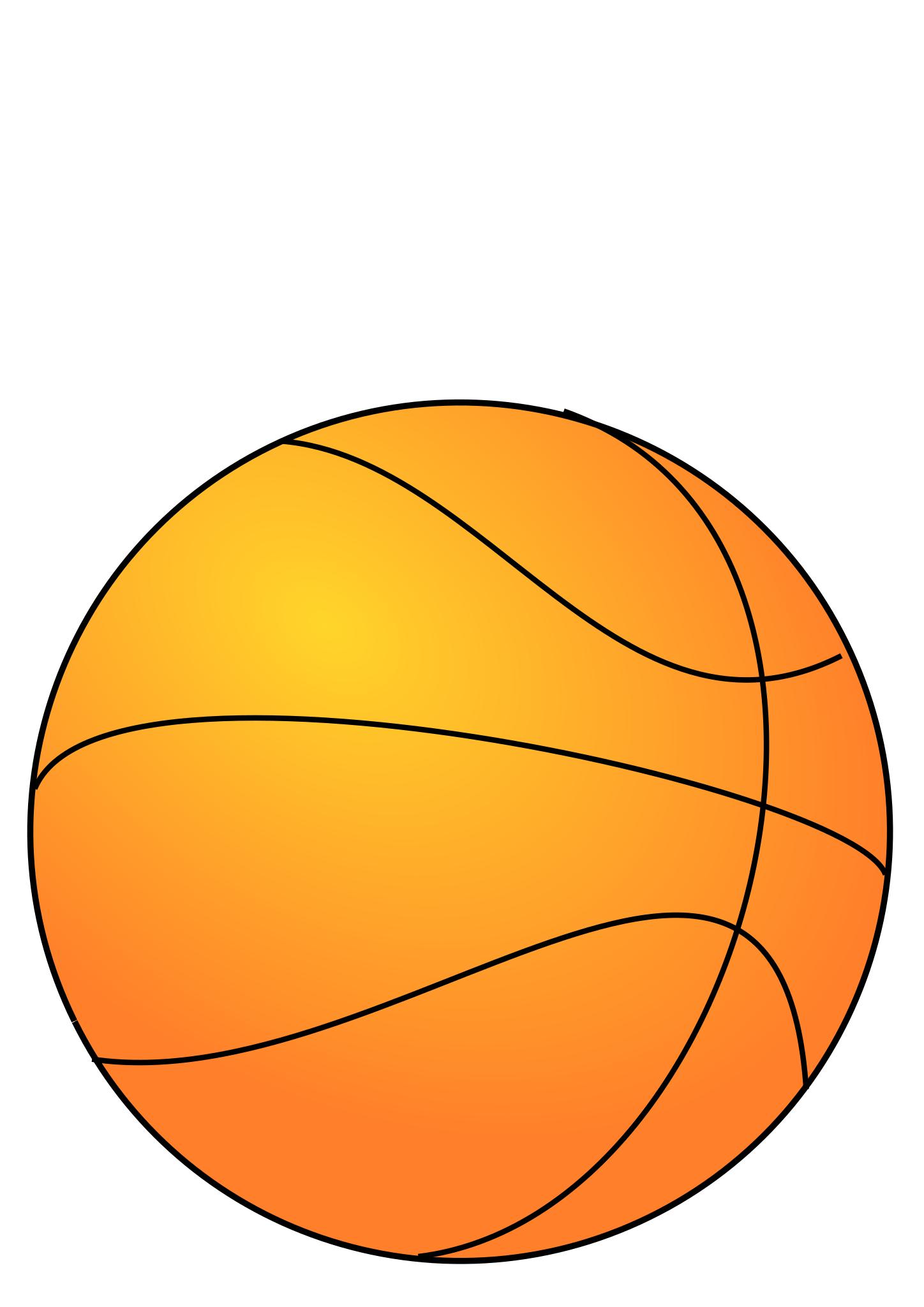 Маленький баскетбольный мяч на белом фоне