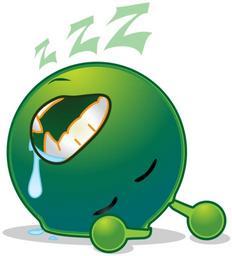 Smiley green alien deep sleep.svg