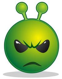 Smiley green alien unhappy.svg