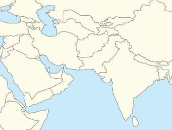 Free Images World Location Map Svg   South West Asia Location 