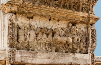 Arch Titus, relief triumph, Forum Romanum, Rome, Italy.jpg