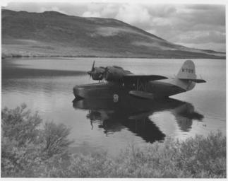 Transportation airplane on lake.jpg