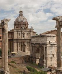 Arch Septimus Severus church St Lucas and Martina Forum Romanum Rome Italy.jpg