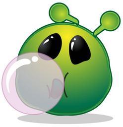 Smiley green alien bubble.svg